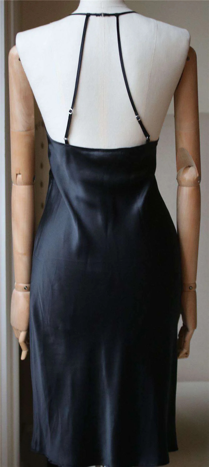 FLEUR DU MAL T-STRAP SILK SLIP DRESS XSMALL - Image 6