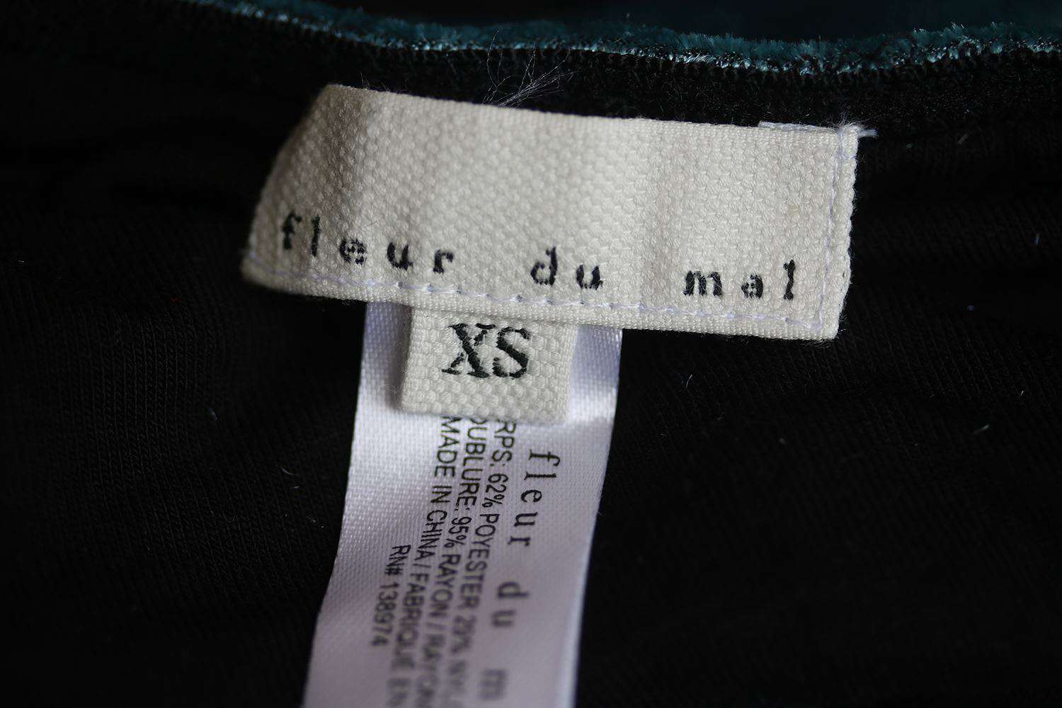 FLEUR DU MAL VELVET LONGLINE BRALETTE XSMALL - Image 5