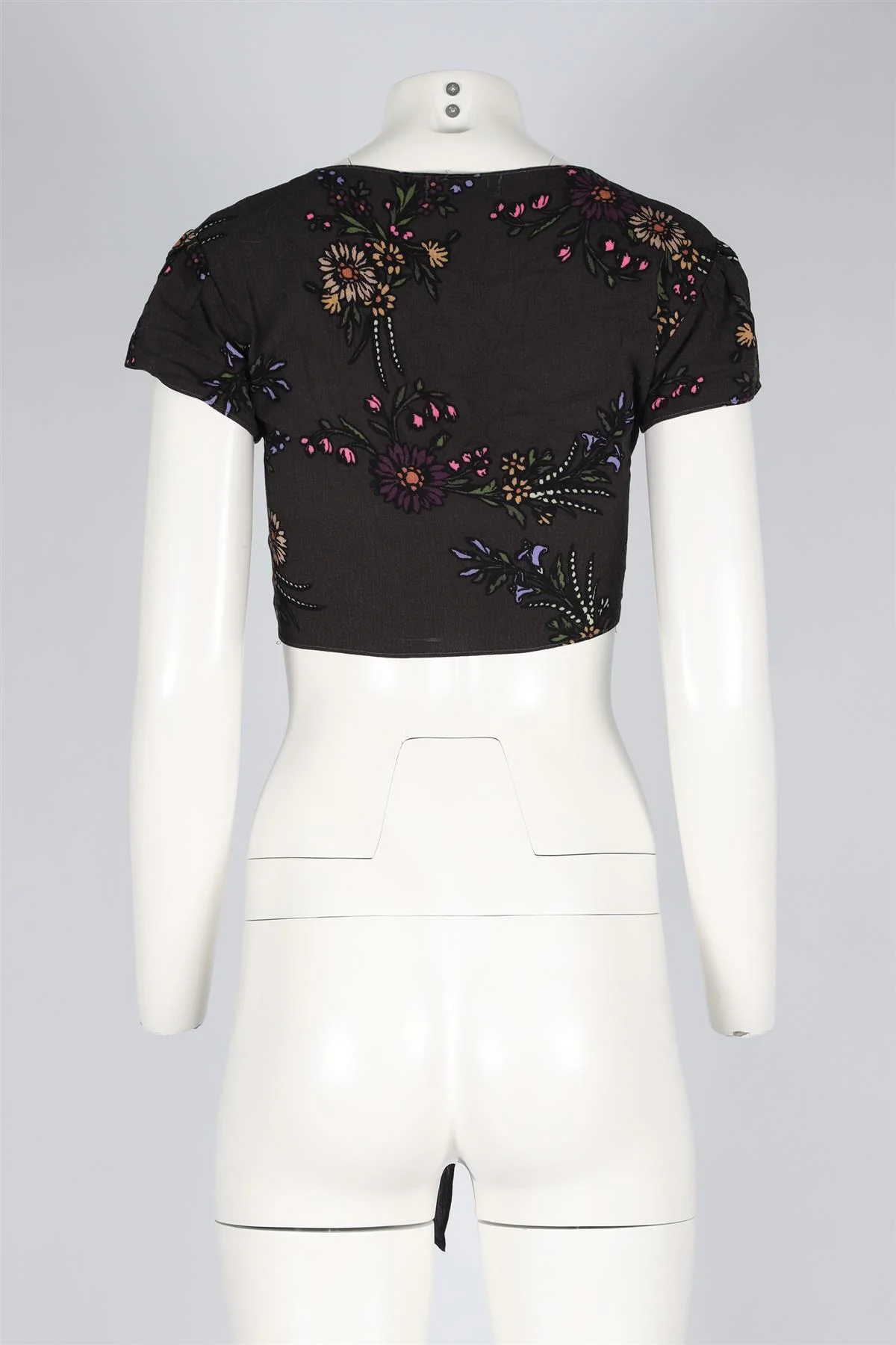 FLYNN SKYE BLACK CREPE TOP MEDIUM - Image 4