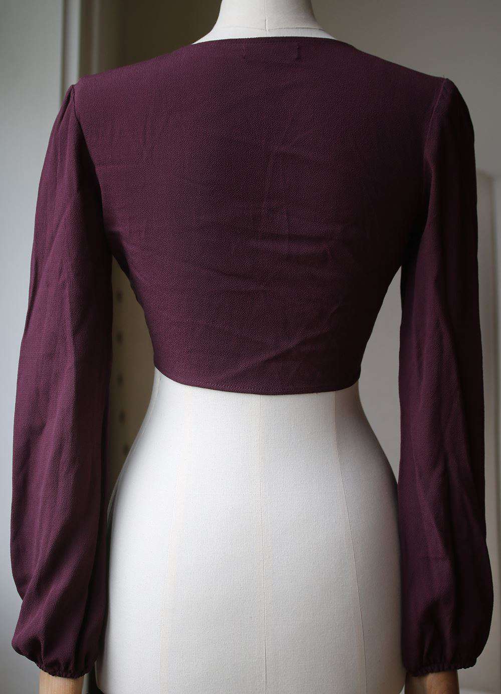 FLYNN SKYE LONG SLEEVE THAT'S A WRAP TOP SMALL - Image 3