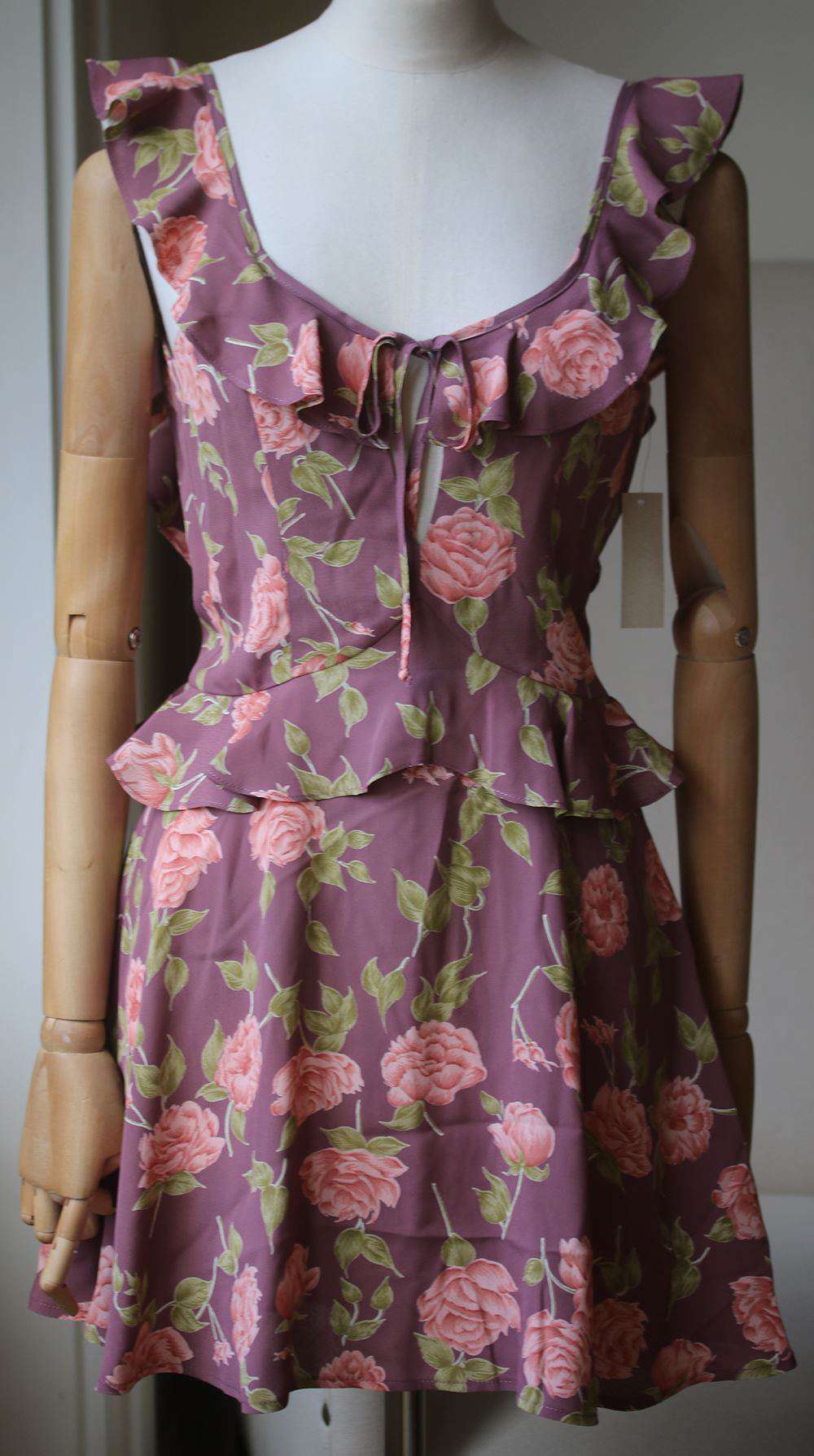 FLYNN SKYE MIMI FLORL MINI DRESS SMALL - Image 3