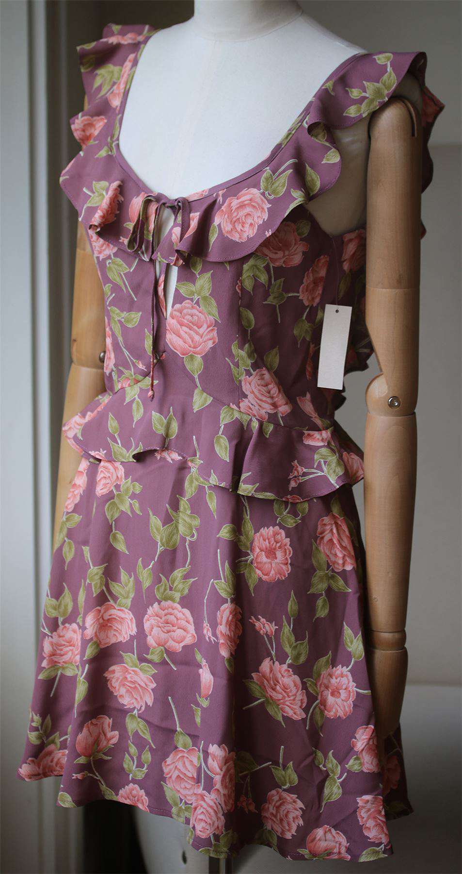 FLYNN SKYE MIMI FLORL MINI DRESS SMALL - Image 4