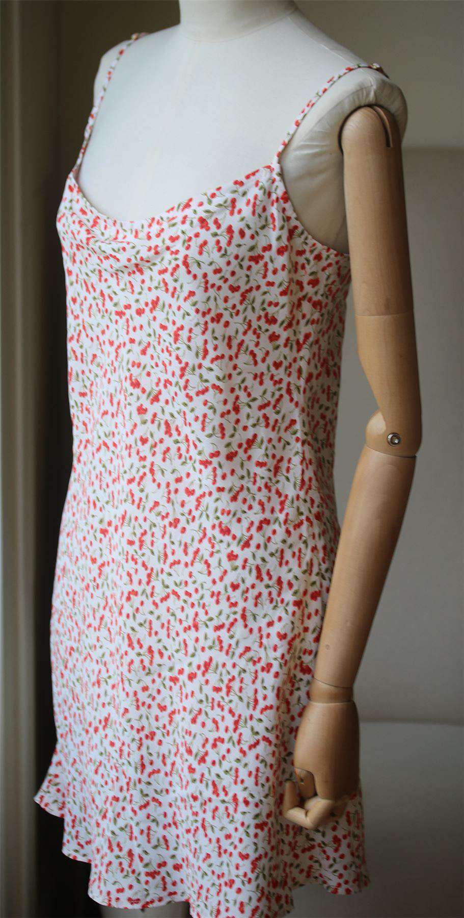 FLYNN SKYE MOLLY CHERRY MINI DRESS SMALL - Image 4