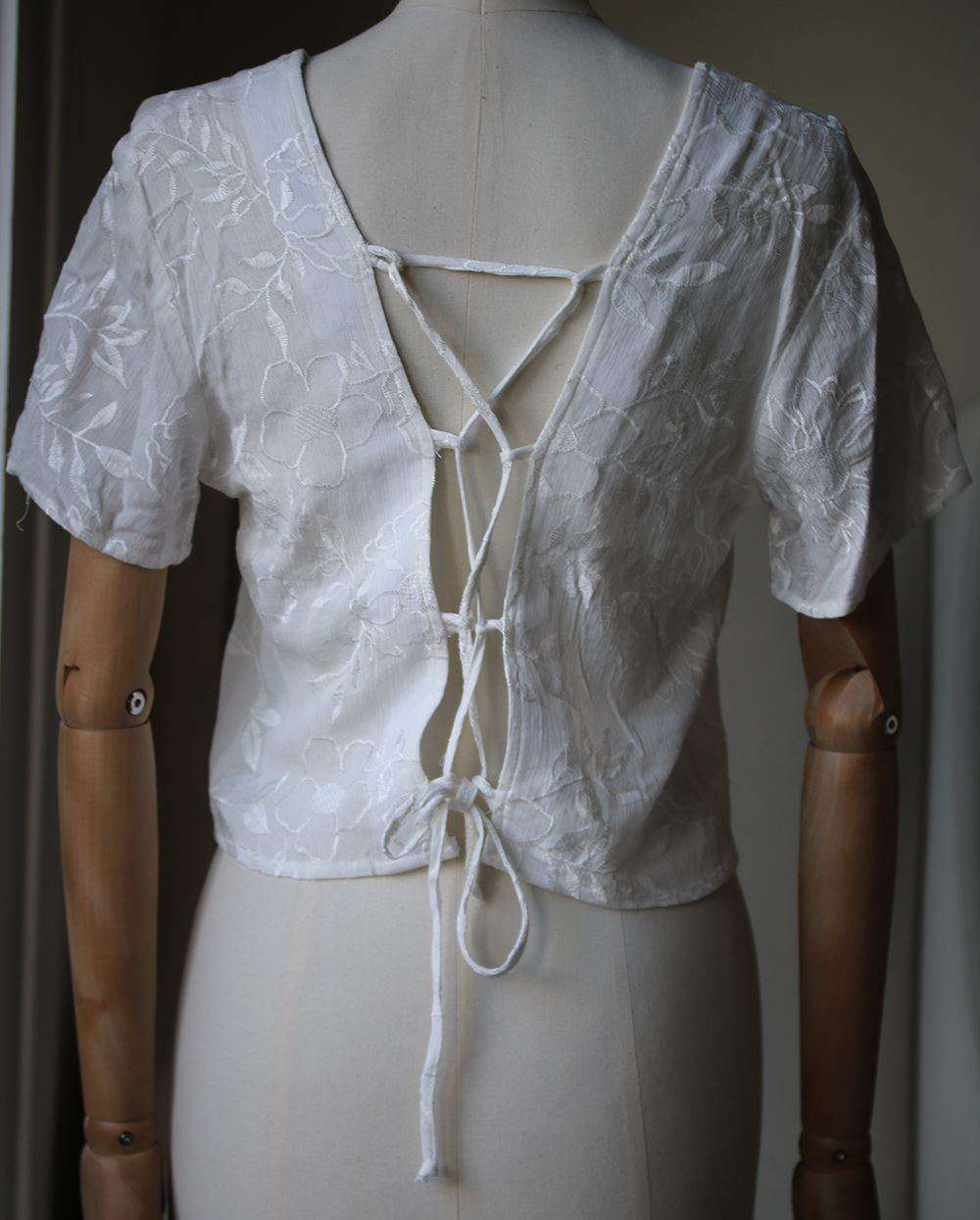 FLYNN SKYE TEAGAN LACE UP TOP XSMALL - Image 5