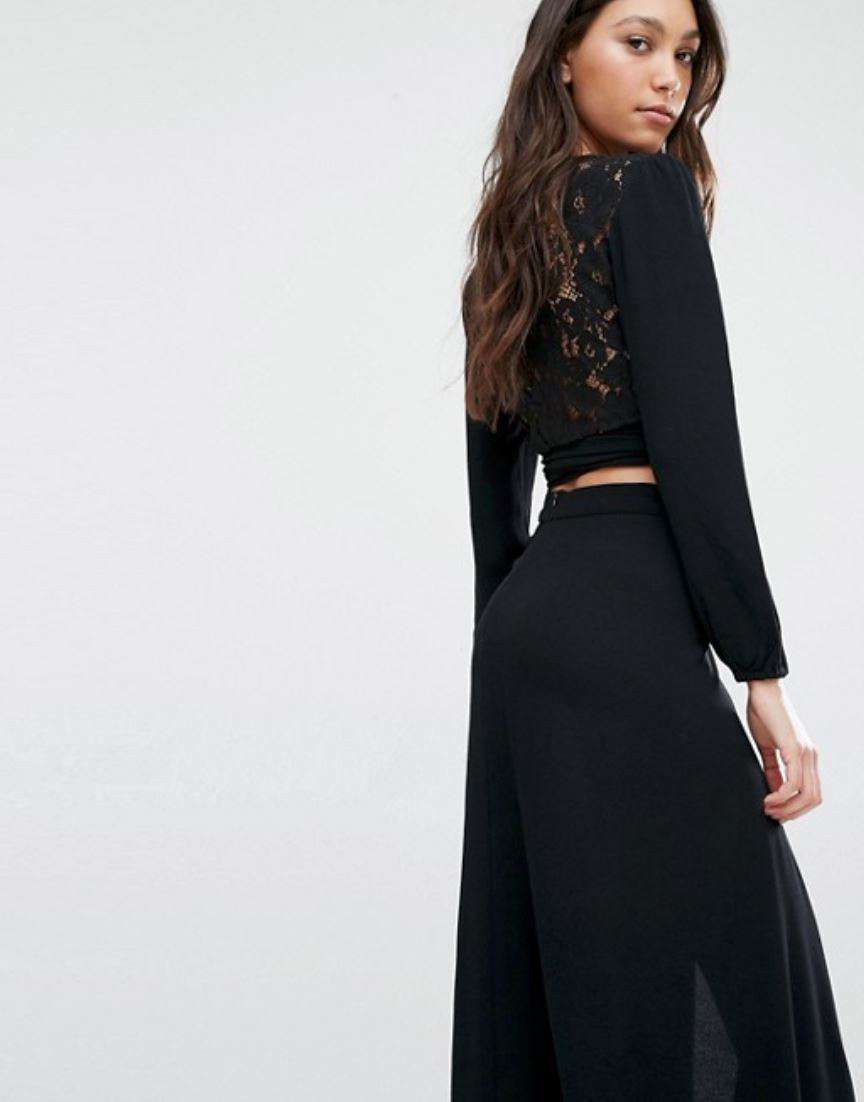 FLYNN SKYE THAT'S A WRAP LONG SLEEVE TOP SMALL - Image 2