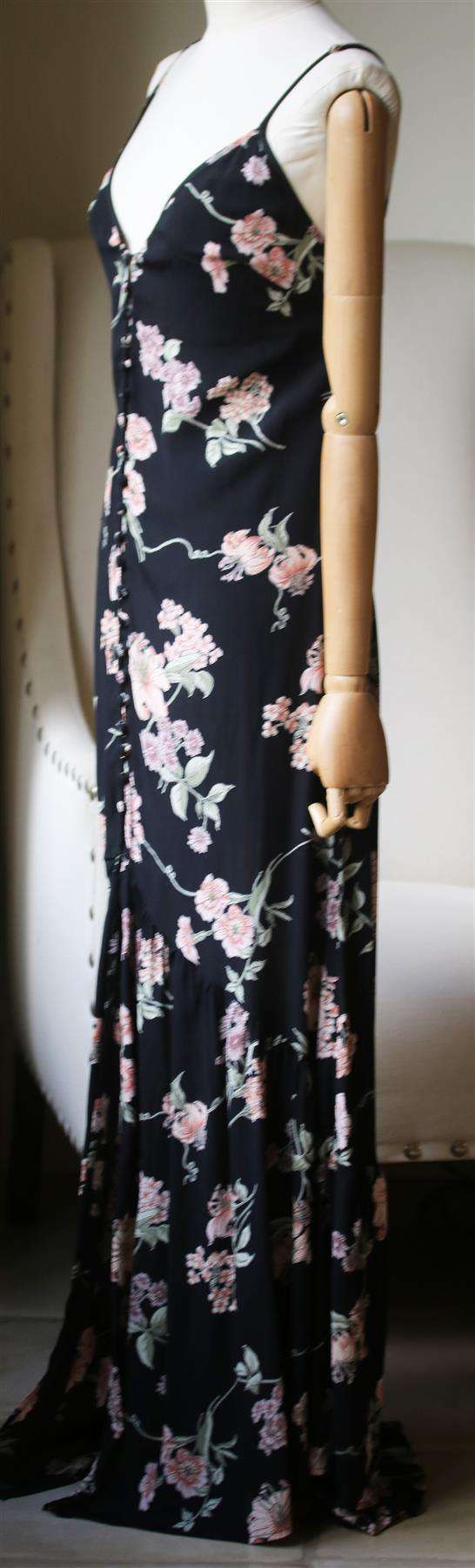 FLYNN SKYE UNBUTTON ME FRESH MAXI DRESS MEDIUM - Image 4