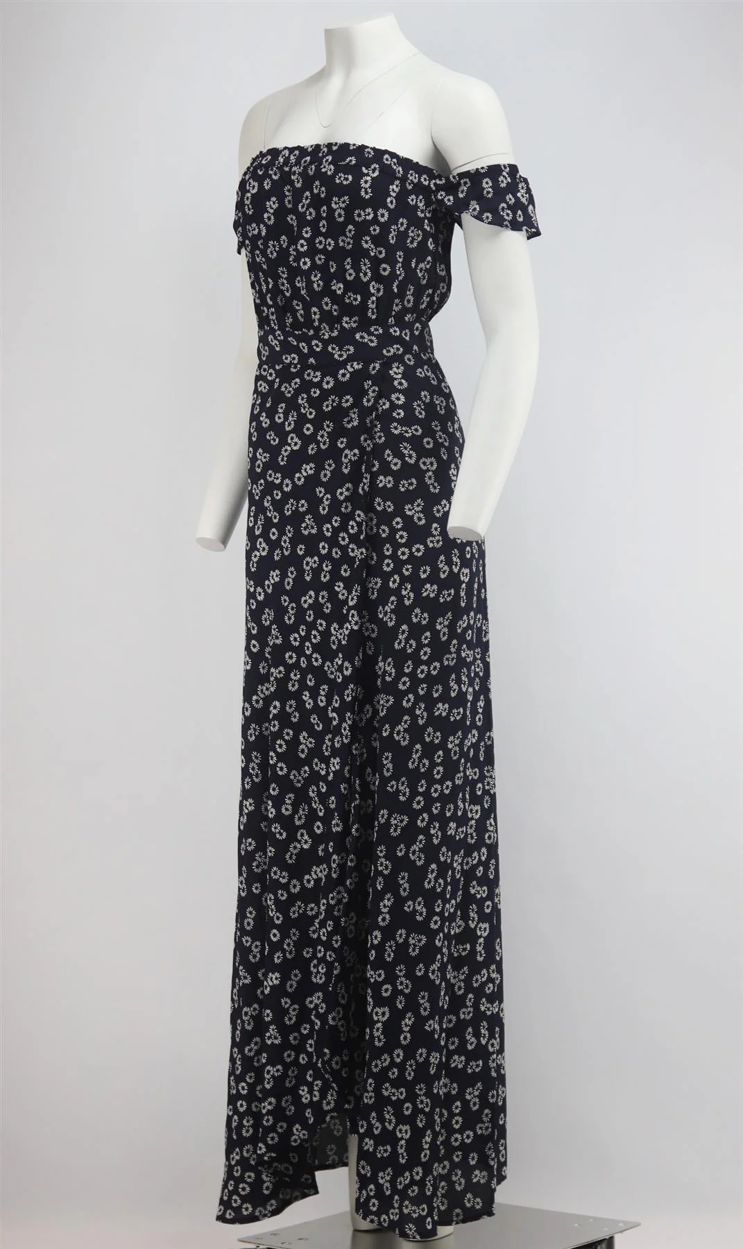 FLYNN SKYE WRAP EFFECT FLORAL PRINT CREPE MAXI DRESS SMALL - Image 3