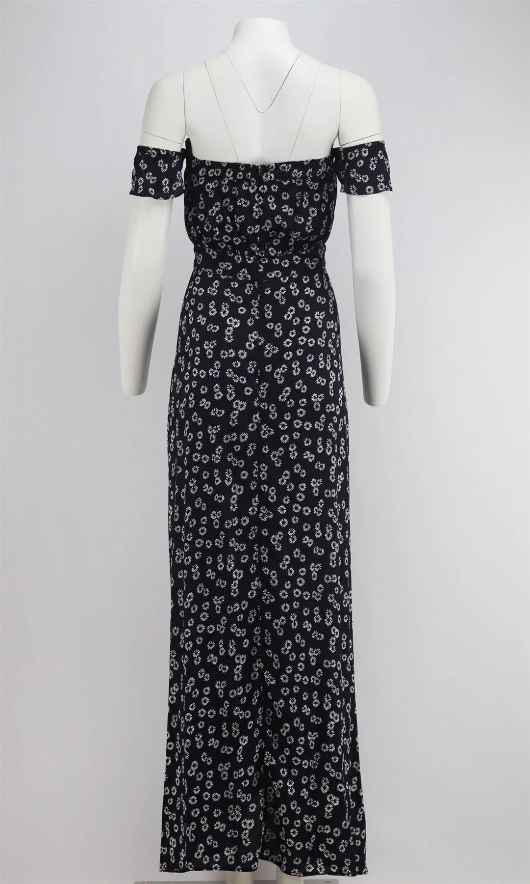 FLYNN SKYE WRAP EFFECT FLORAL PRINT CREPE MAXI DRESS SMALL - Image 4