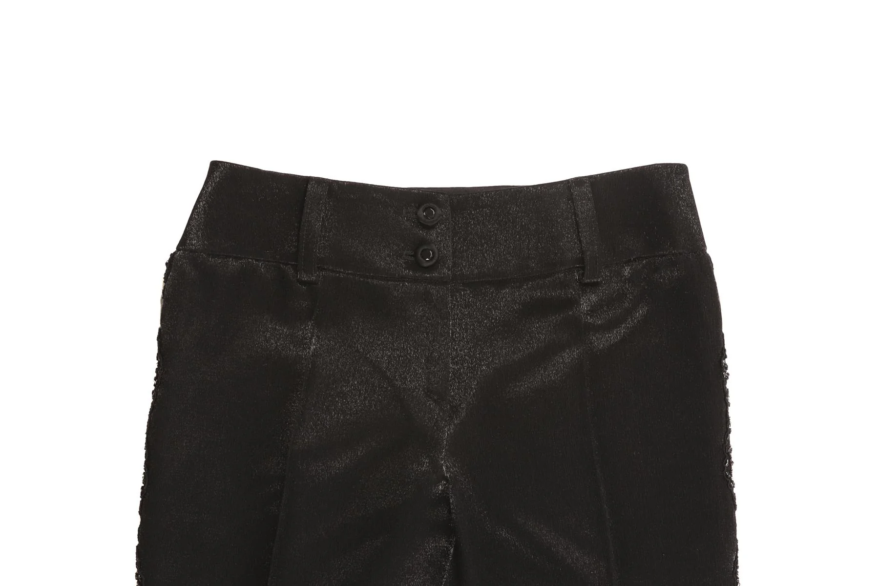 FONTANA COUTURE BLACK STRAIGHT LEG PANTS IT 40 UK 8 - Image 3
