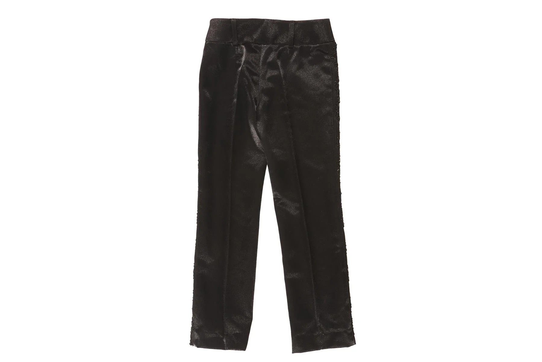 FONTANA COUTURE BLACK STRAIGHT LEG PANTS IT 40 UK 8 - Image 4