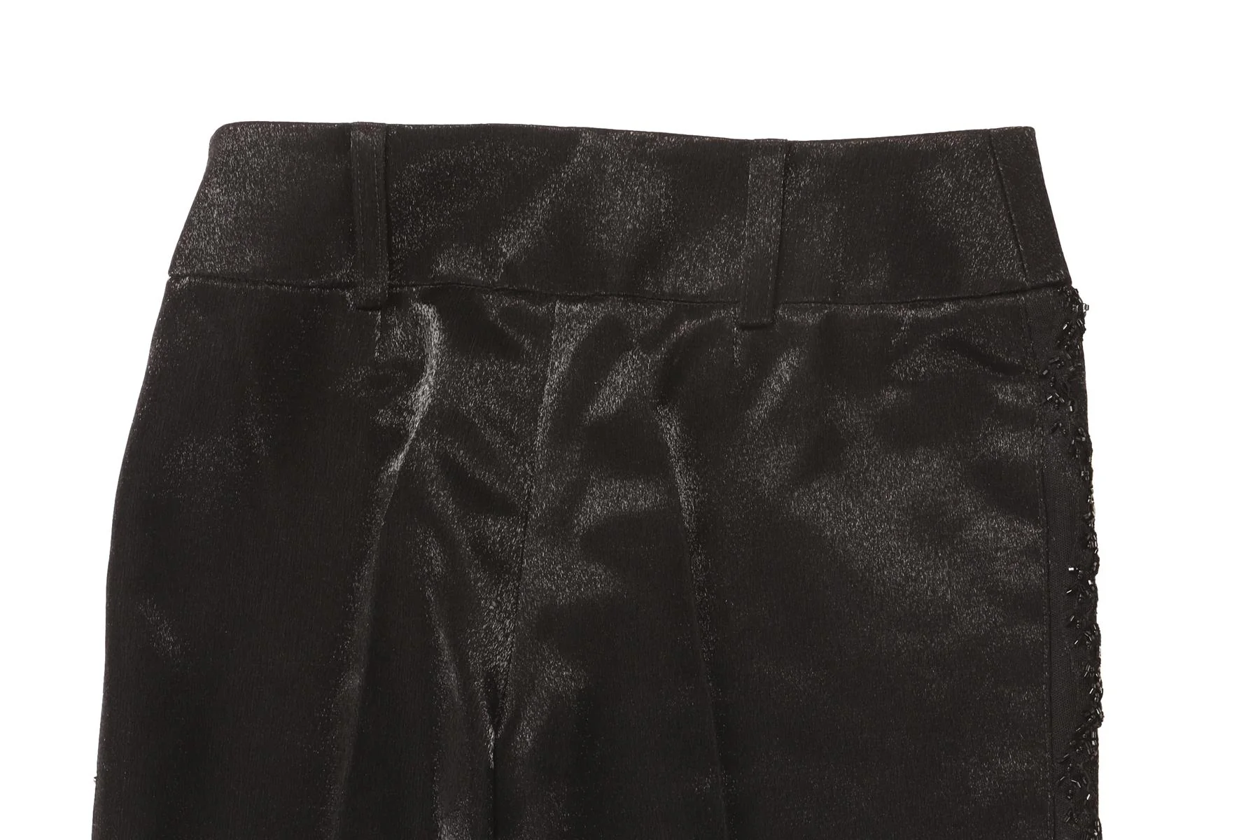 FONTANA COUTURE BLACK STRAIGHT LEG PANTS IT 40 UK 8 - Image 5