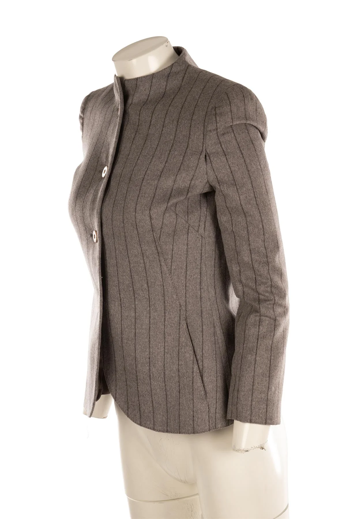 FONTANA COUTURE GREY WOOL JACKET IT 40 UK 8 - Image 3