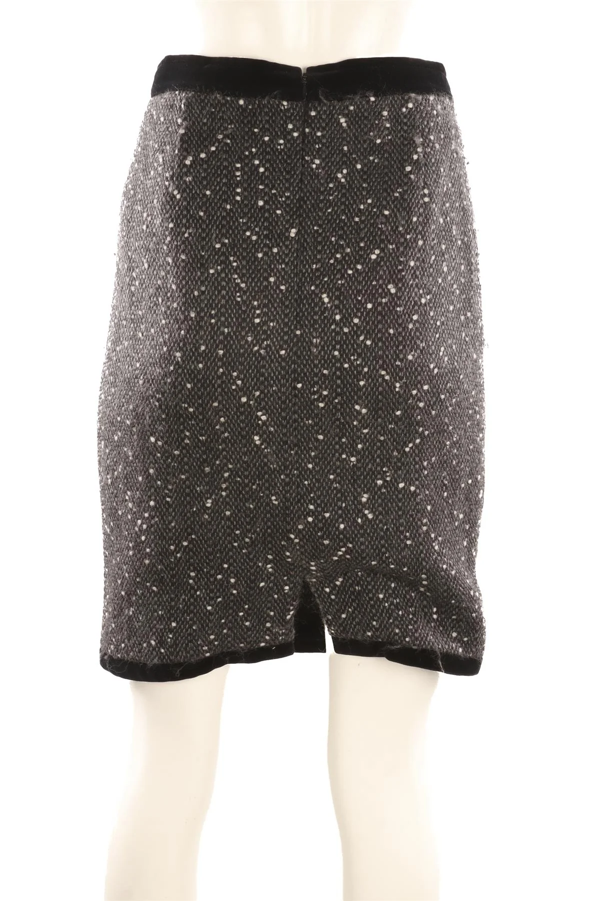 FONTANA COUTURE GREY WOOL MINI SKIRT IT 42 UK 10 - Image 4