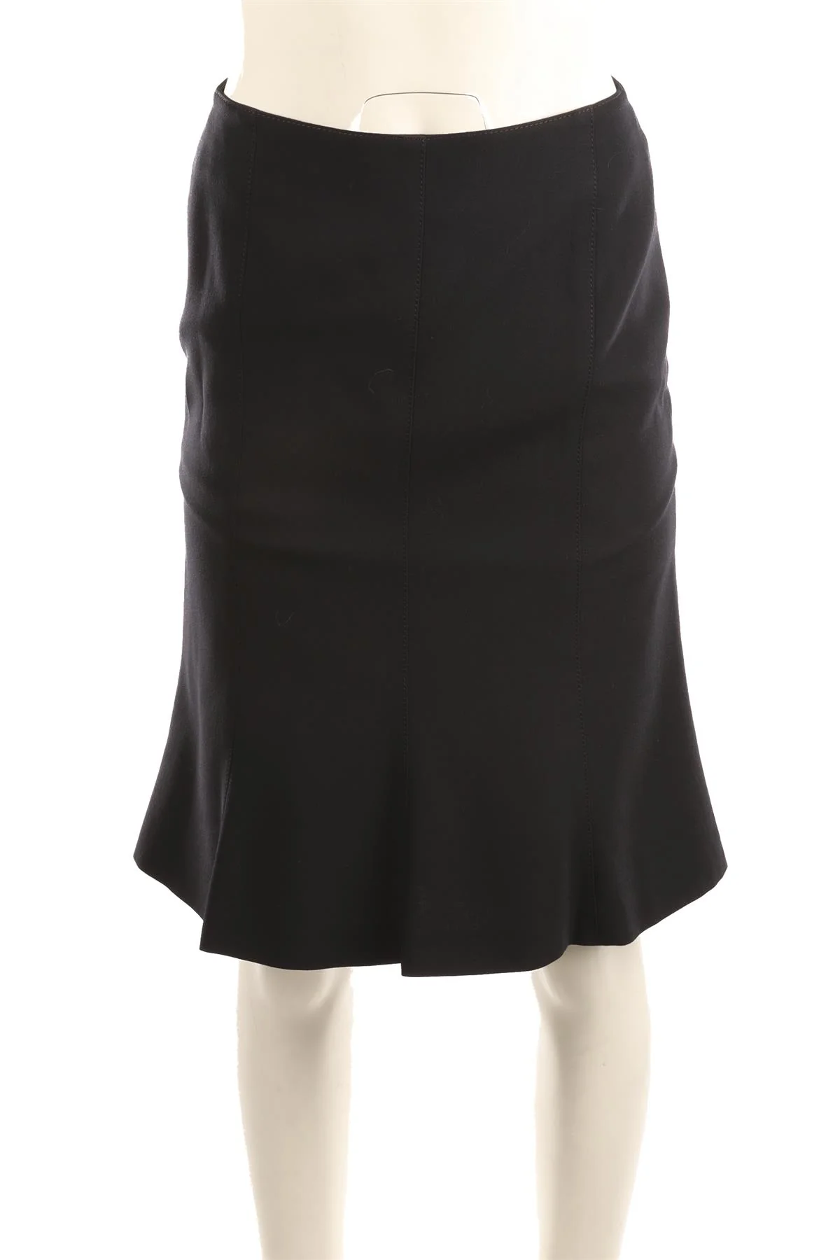 FONTANA COUTURE NAVY WOOL MINI SKIRT IT 40 UK 8 - Image 2