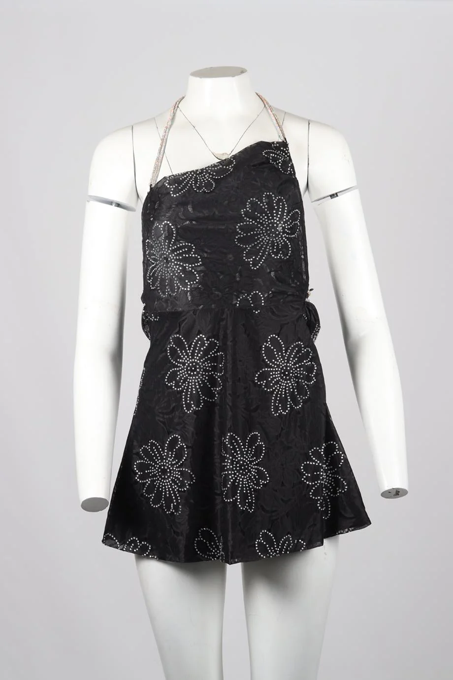 FOR LOVE AND LEMONS EMBELLISHED LACE MINI DRESS XSMALL - Image 2