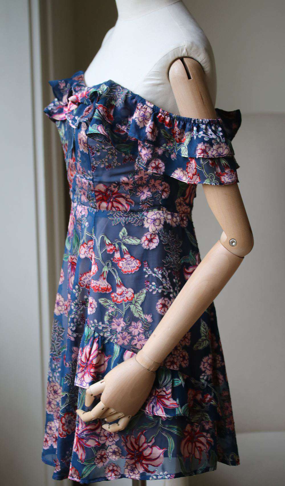 FOR LOVE AND LEMONS FLORA OFF-THE-SHOULDER DRESS SMALL - Image 5