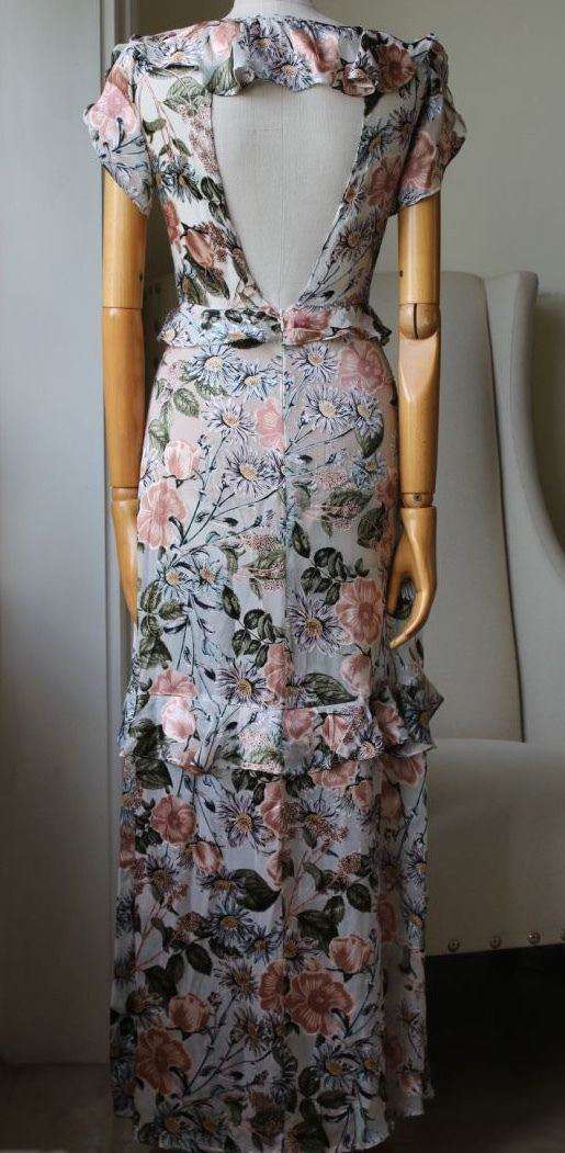 FOR LOVE AND LEMONS LUCIANA FLORAL-PRINT MAXI DRESS SMALL - Image 6