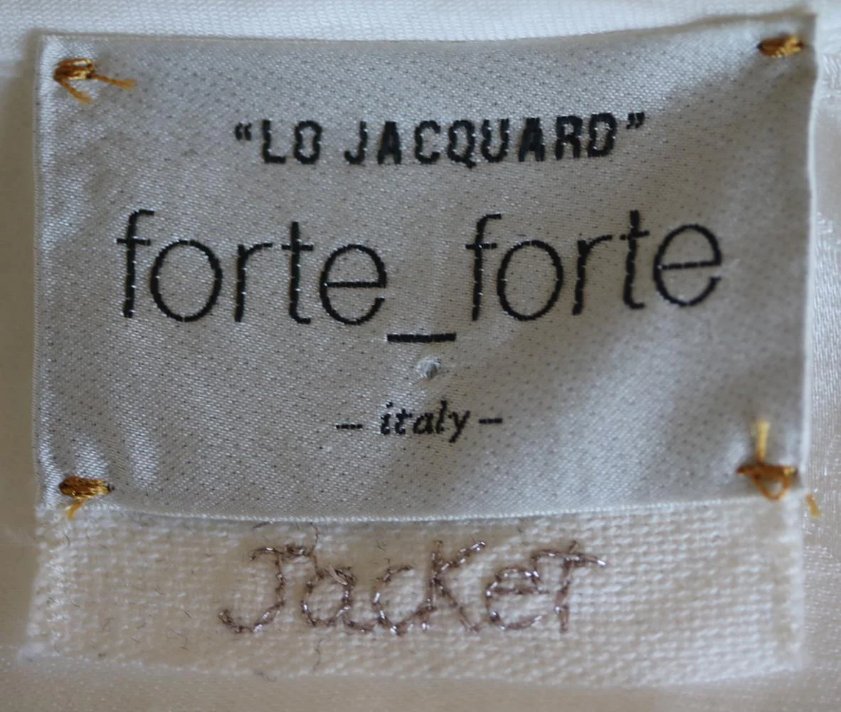 FORTE FORTE JACQUARD SILK JACKET UK 6 - Image 5
