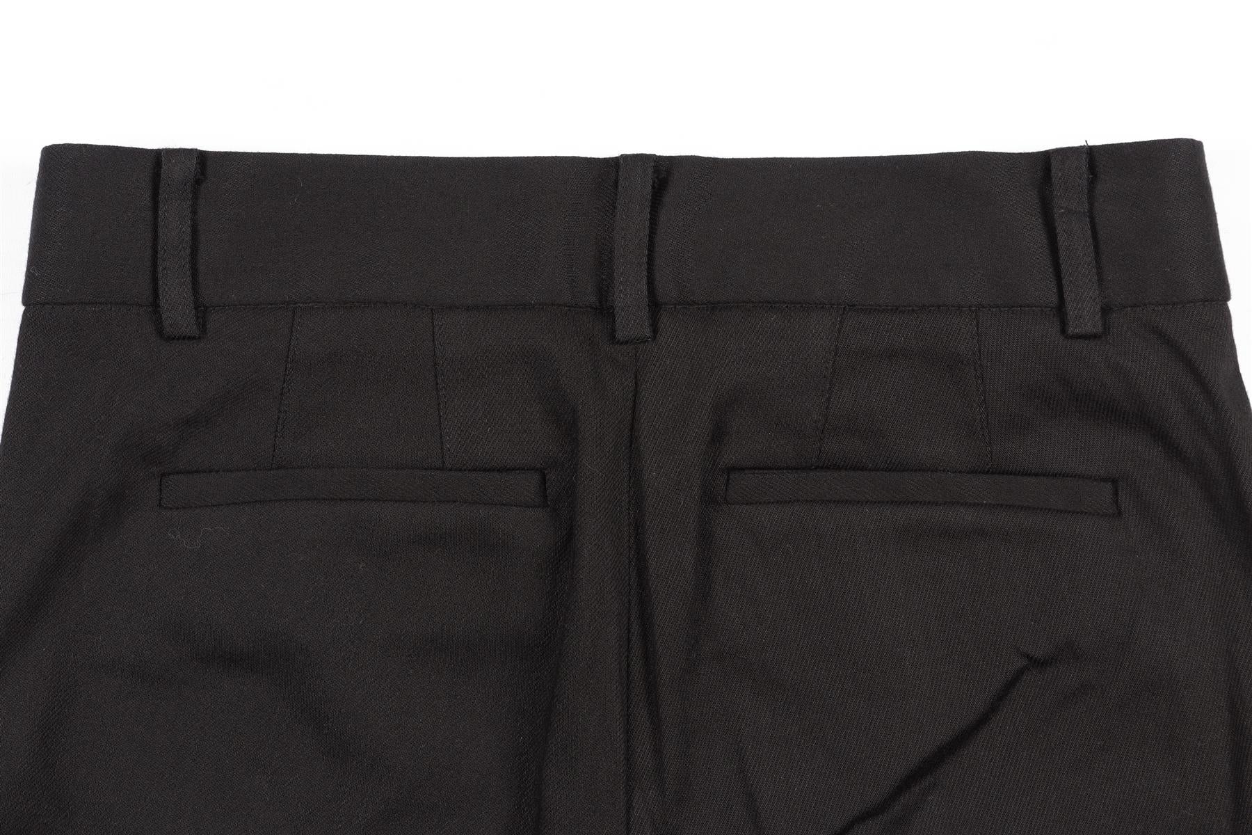 FRAME BLACK COTTON STRAIGHT LEG PANTS US 0 UK 4 - Image 5