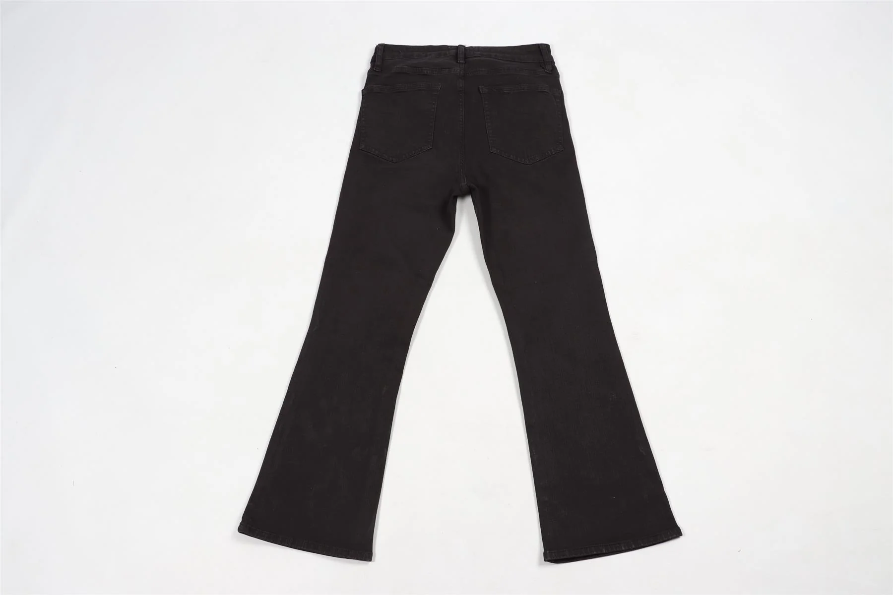 FRAME BLACK HIGH RISE FLARED JEANS W28 UK 10 - Image 4