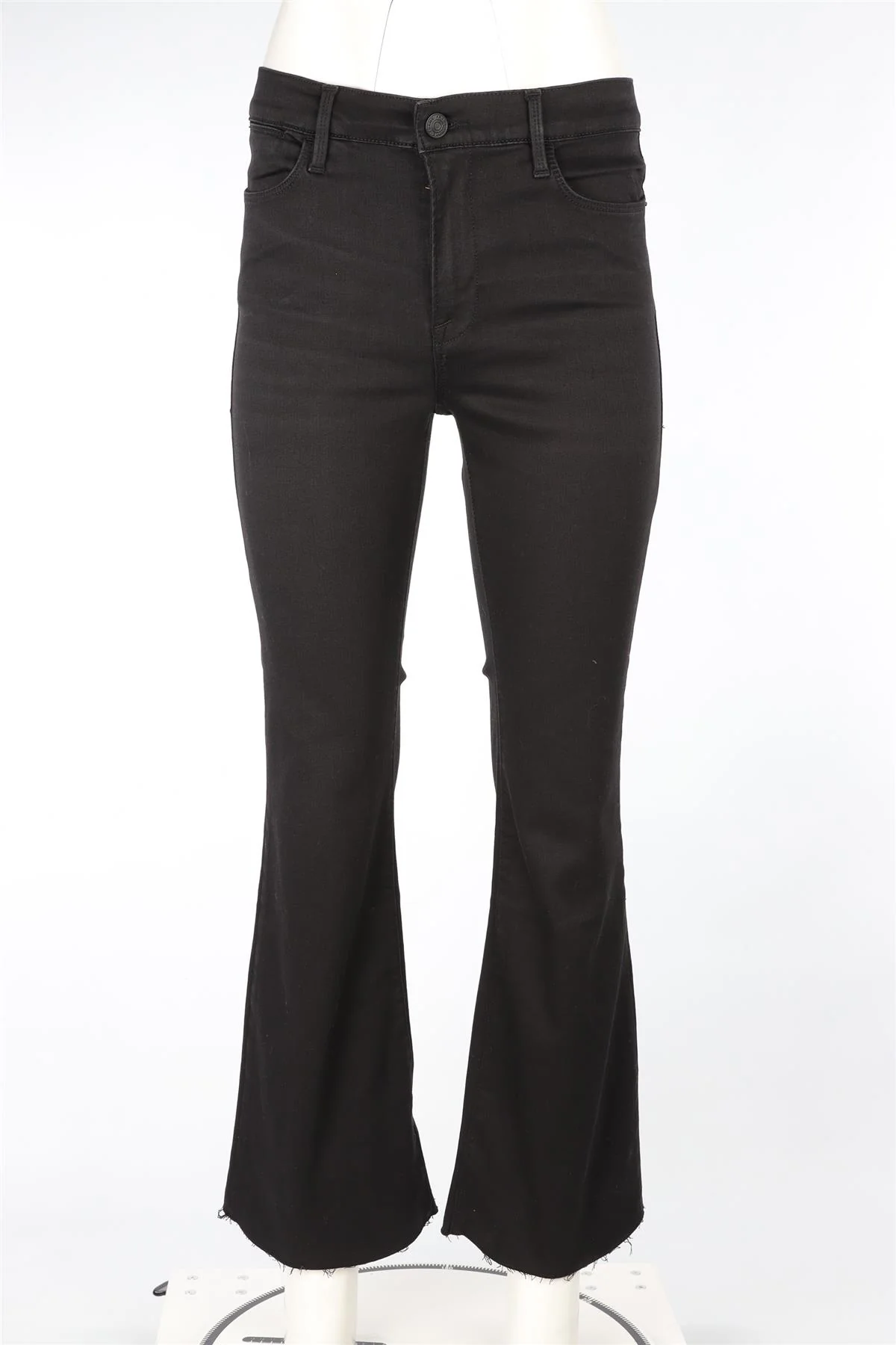 FRAME BLACK HIGH RISE FLARED JEANS W29 UK 10-12 - Image 2