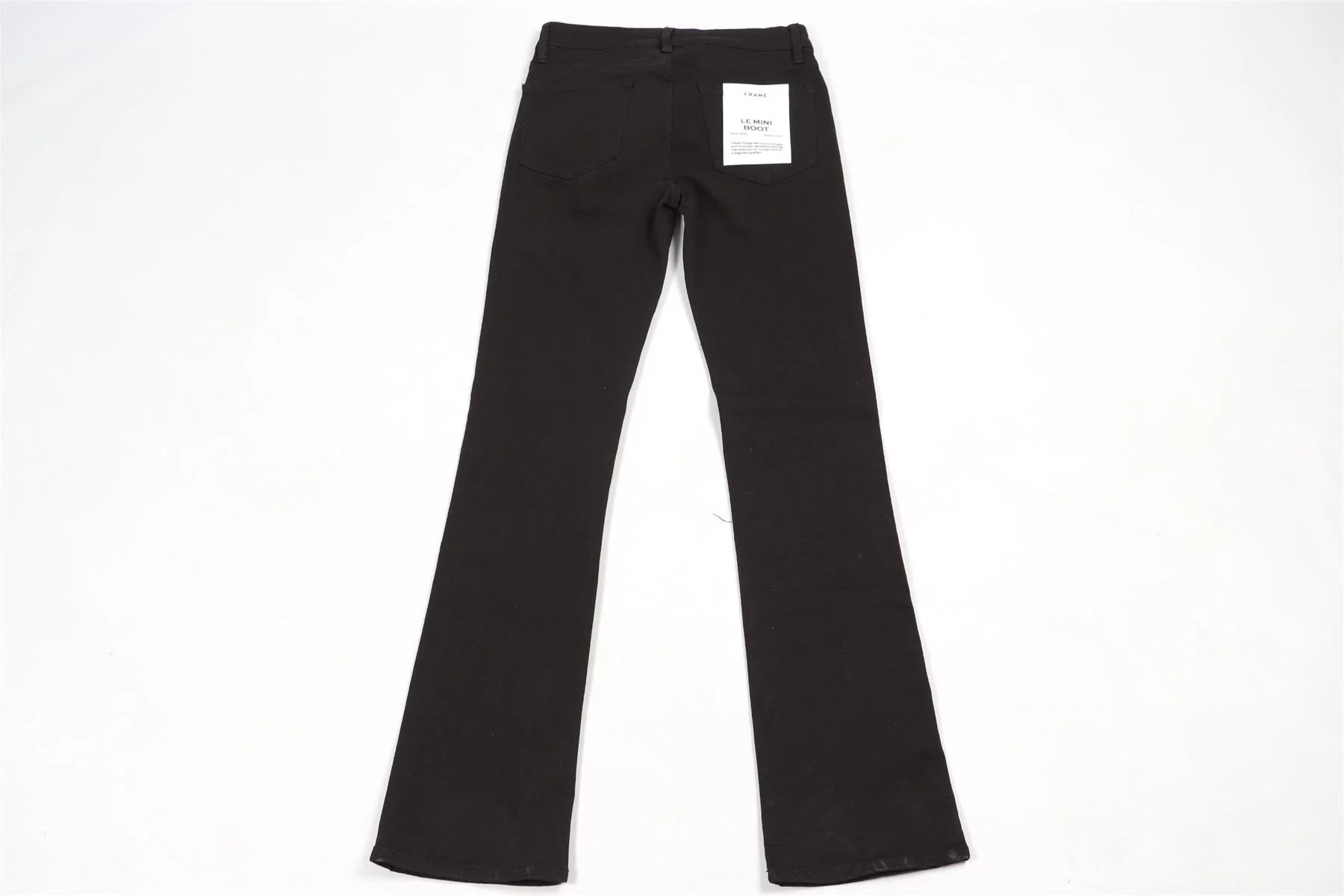 FRAME BLACK HIGH RISE STRAIGHT LEG JEANS W28 UK 10 - Image 4