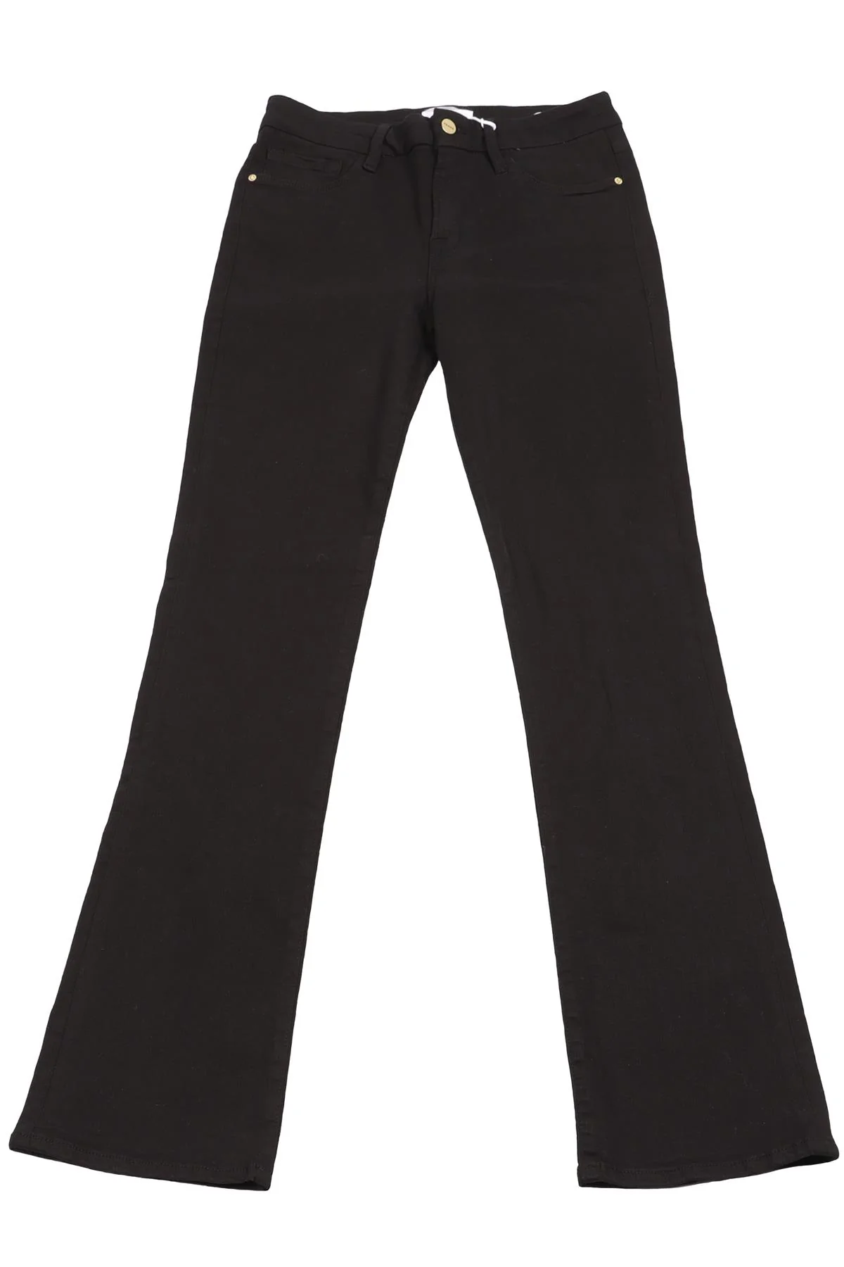 FRAME BLACK HIGH RISE STRAIGHT LEG JEANS W28 UK 10 - Image 6