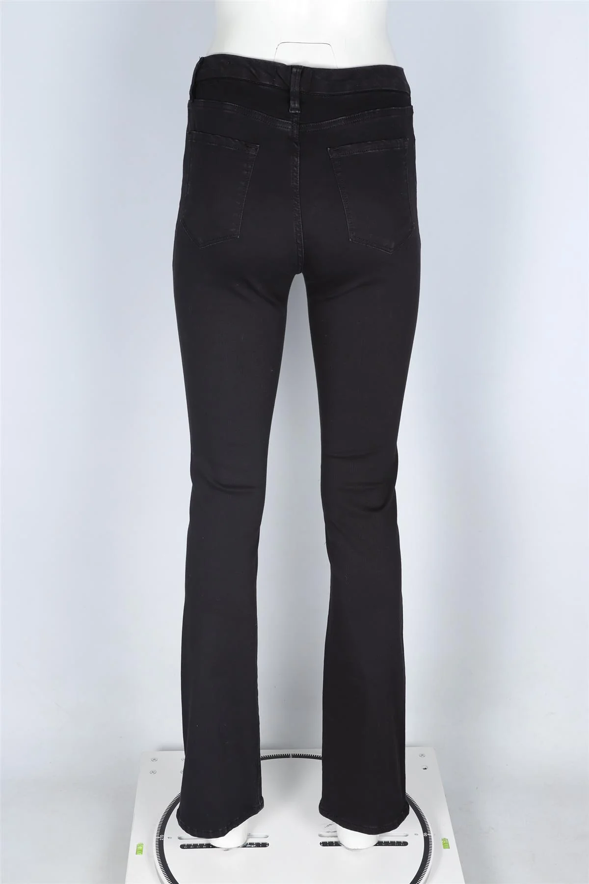 FRAME BLACK HIGH RISE STRAIGHT LEG JEANS W28 UK 10 - Image 4