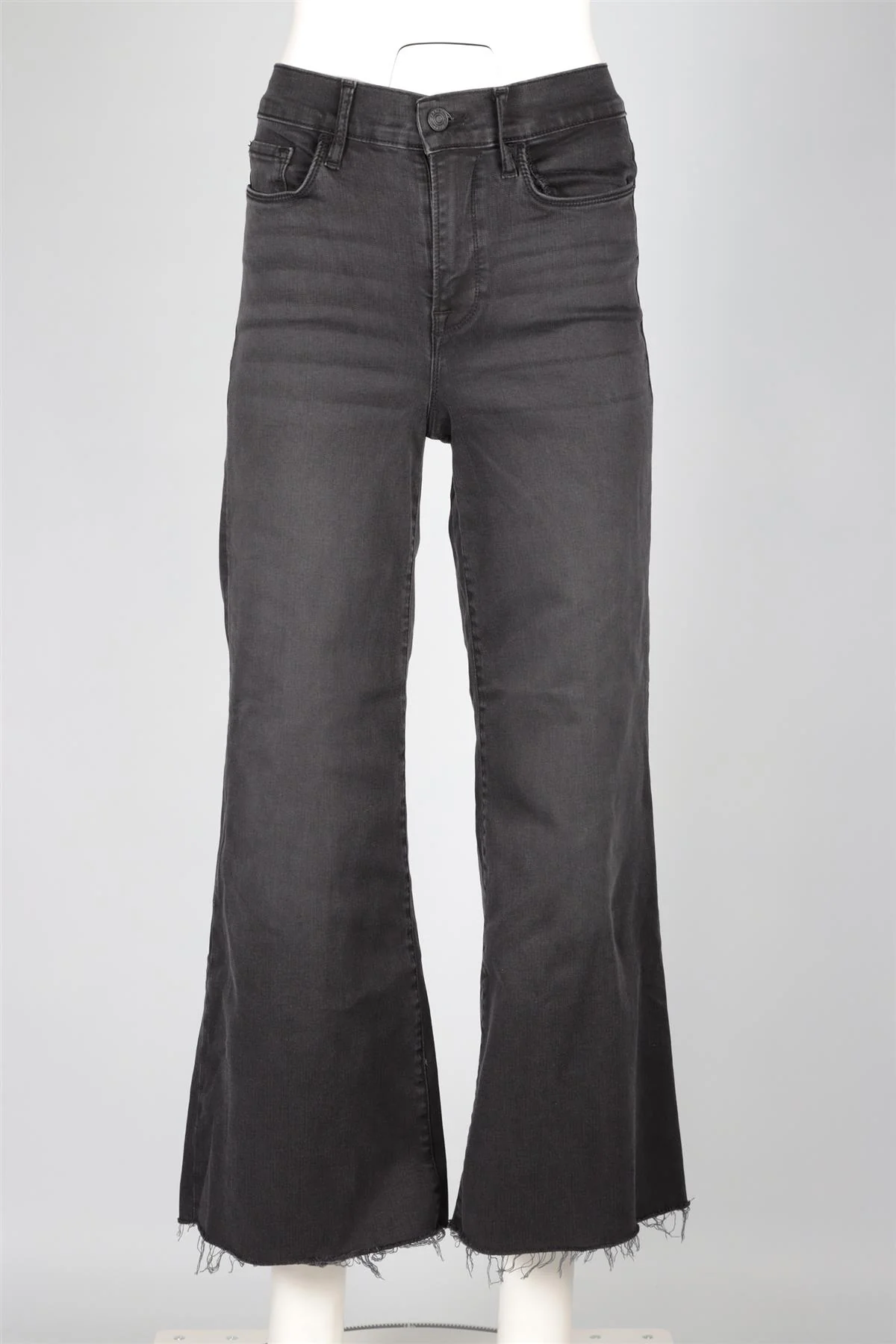 FRAME BLACK HIGH RISE WIDE LEG JEANS W27 UK 8-10 - Image 2