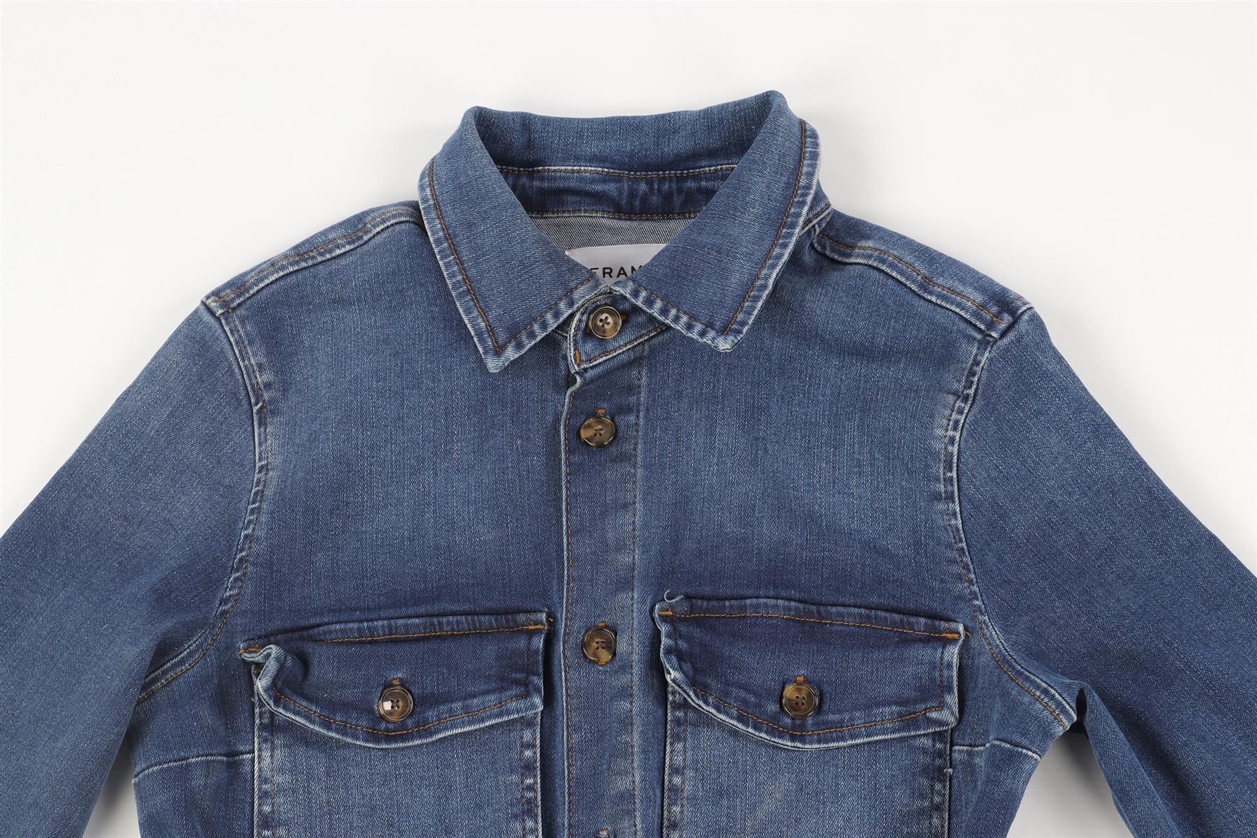 FRAME BLUE DENIM JUMPSUIT XSMALL - Image 3