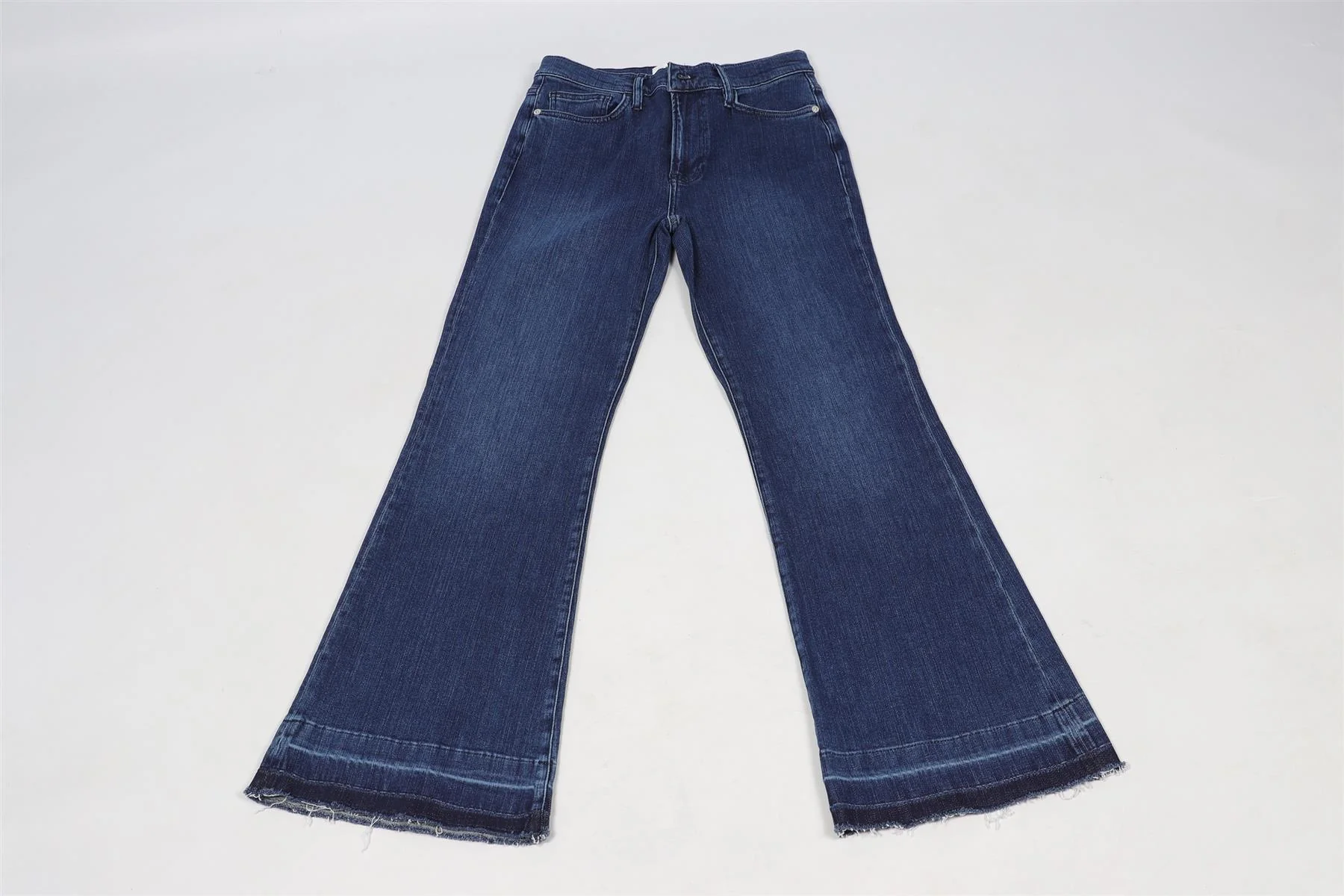 FRAME BLUE HIGH RISE FLARED JEANS W28 - Image 2