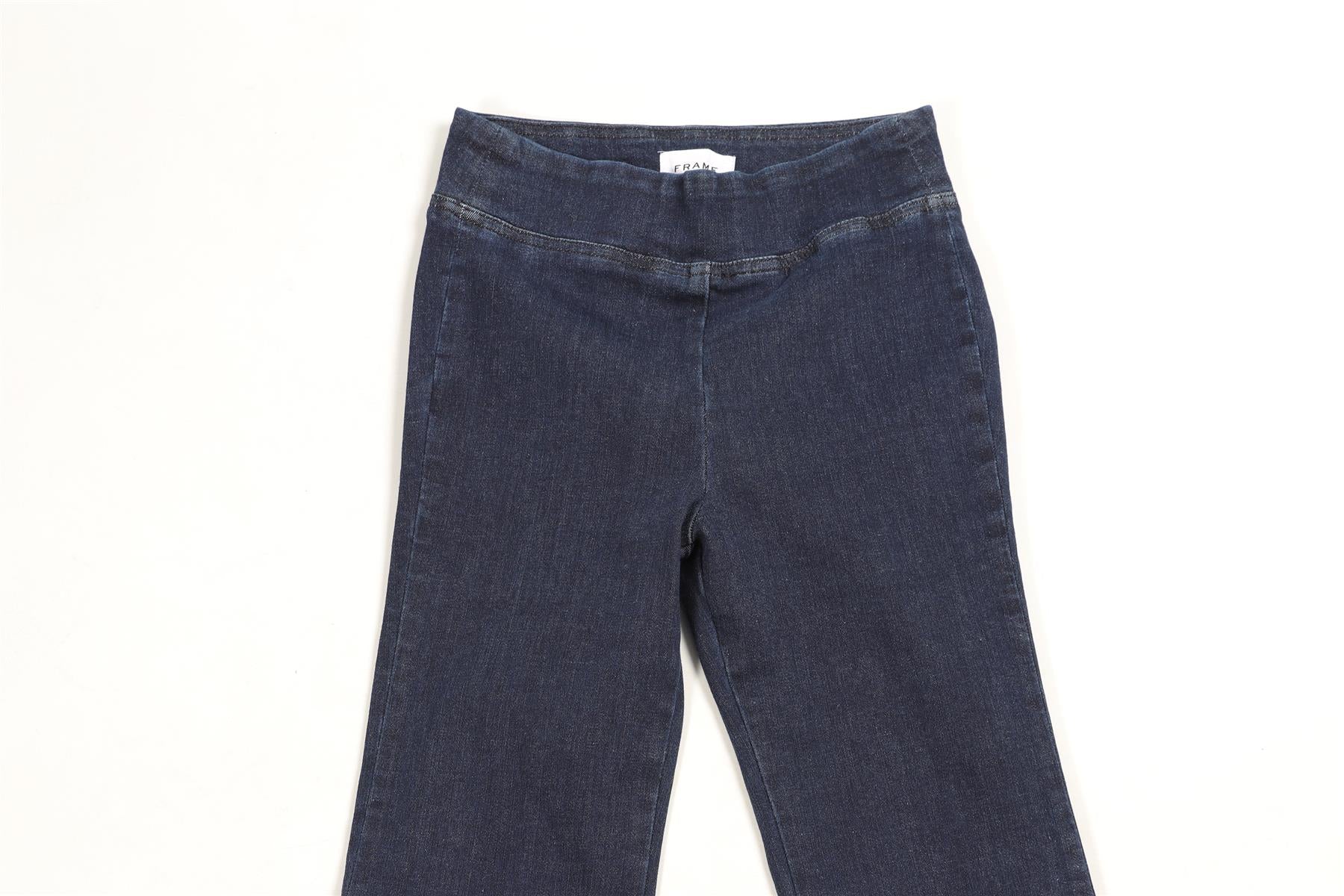FRAME BLUE HIGH RISE FLARED JEANS W29 UK 10-12 - Image 3