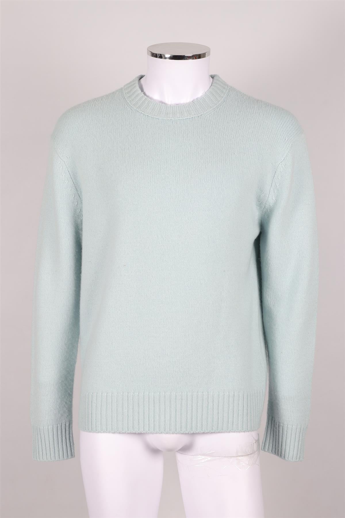 FRAME BLUE MEN'S CASHMERE SWEATER MEDIUM - Image 2
