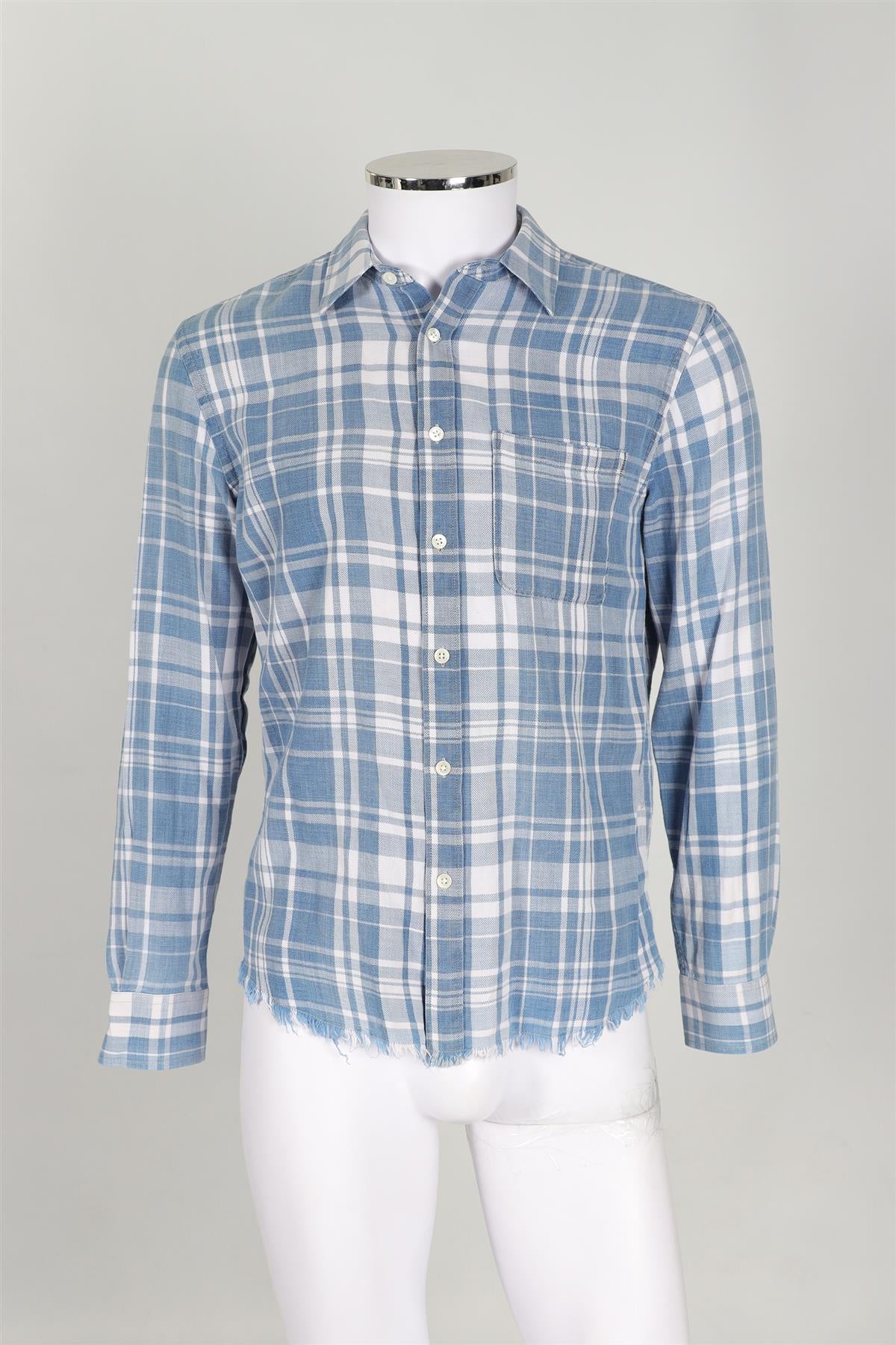 FRAME BLUE MEN'S COTTON SHIRT X-SMALL - Image 2