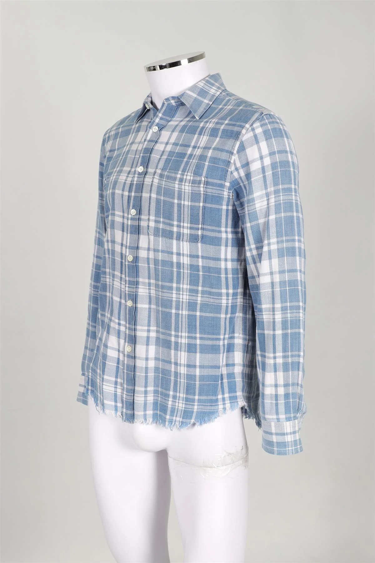 FRAME BLUE MEN'S COTTON SHIRT X-SMALL - Image 3