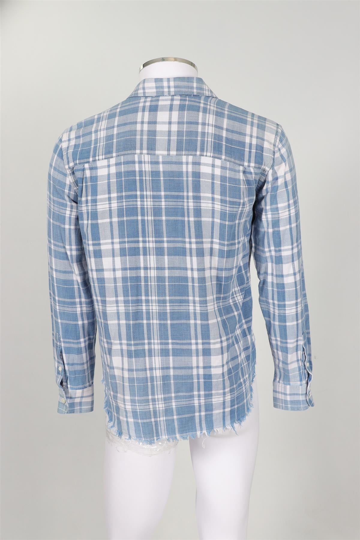 FRAME BLUE MEN'S COTTON SHIRT X-SMALL - Image 4