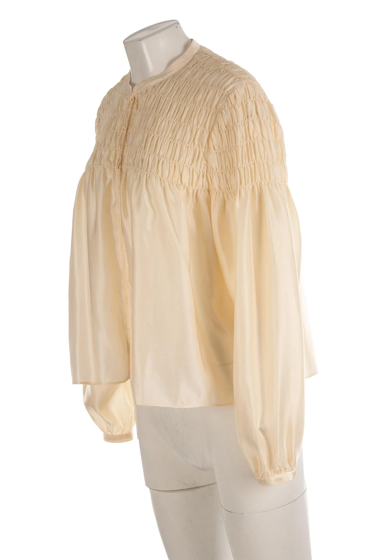 FRAME CREAM SILK SHIRT LARGE - Image 3