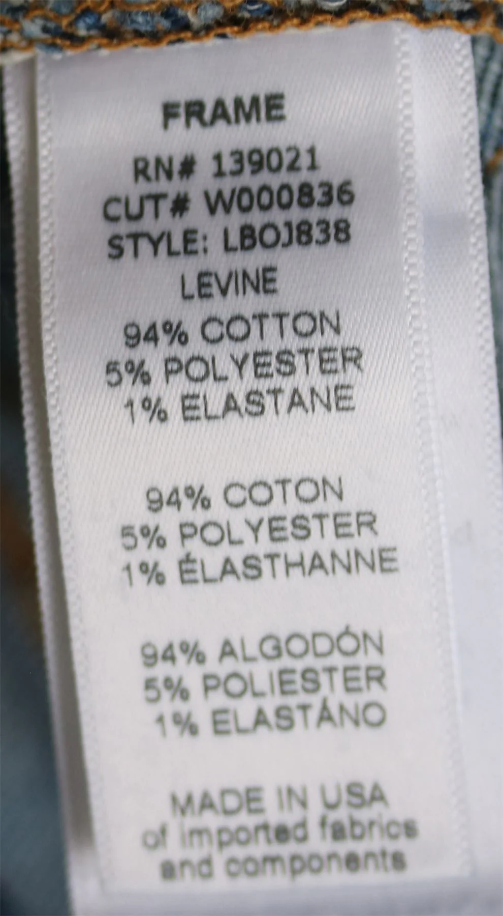 FRAME DENIM LE BOY HIGH RISE SLIM LEG JEANS IN LEVINE W26 UK 8 - Image 5