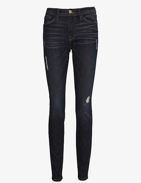 FRAME DENIM LE SKINNY DE JEANNE DISTRESSED JEANS IN LOS FELIZ W25 UK 6/8 - Image 4
