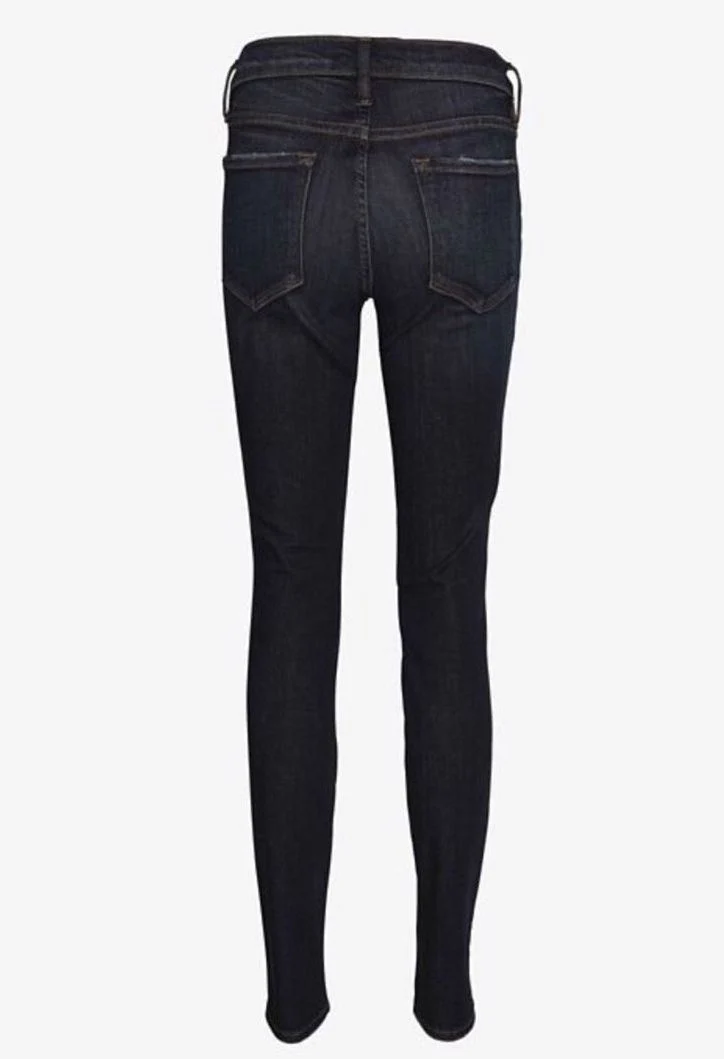 FRAME DENIM LE SKINNY DE JEANNE DISTRESSED JEANS IN LOS FELIZ W25 UK 6/8 - Image 5