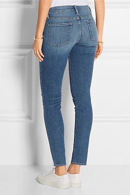FRAME DENIM LE SKINNY DE JEANNE DISTRESSED JEANS W25 UK 6/8 - Image 11