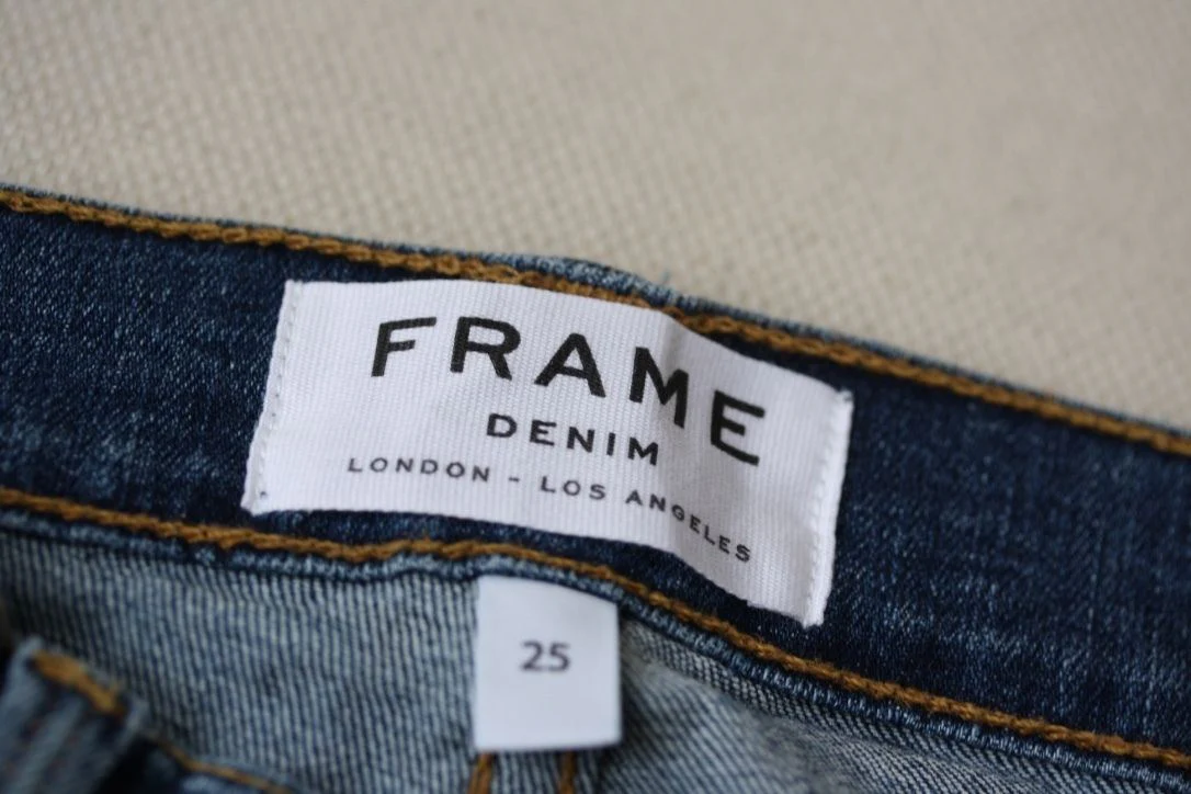 FRAME DENIM LE SKINNY DE JEANNE DISTRESSED JEANS W25 UK 6/8 - Image 3