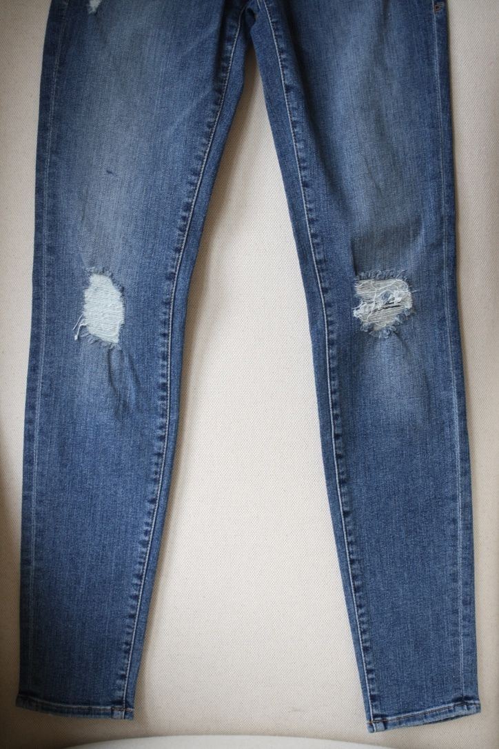 FRAME DENIM LE SKINNY DE JEANNE DISTRESSED JEANS W25 UK 6/8 - Image 6