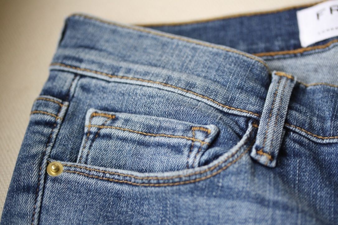 FRAME DENIM LE SKINNY DE JEANNE DISTRESSED JEANS W25 UK 6/8 - Image 8