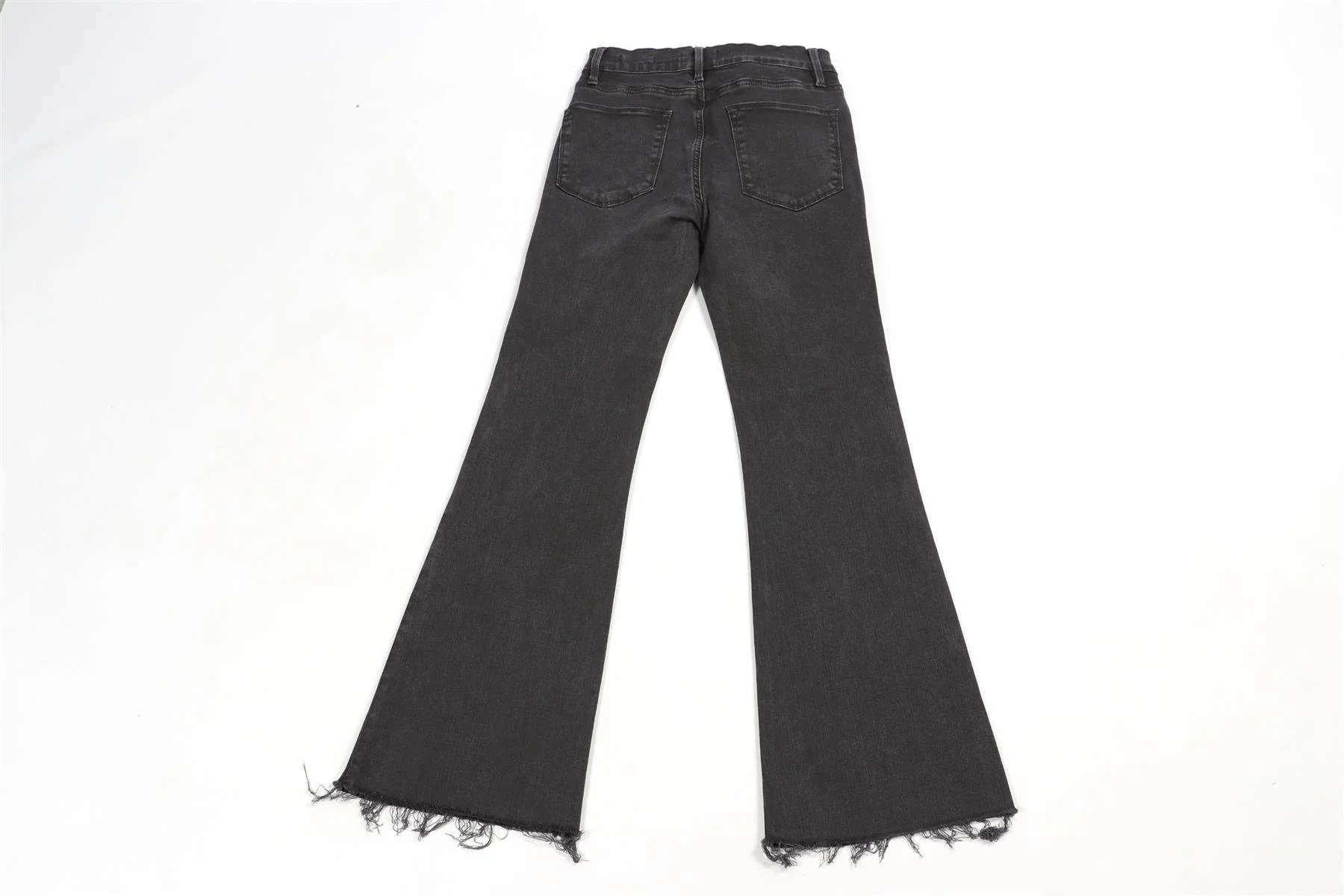 FRAME GREY HIGH RISE FLARED JEANS W28 UK 10 - Image 4