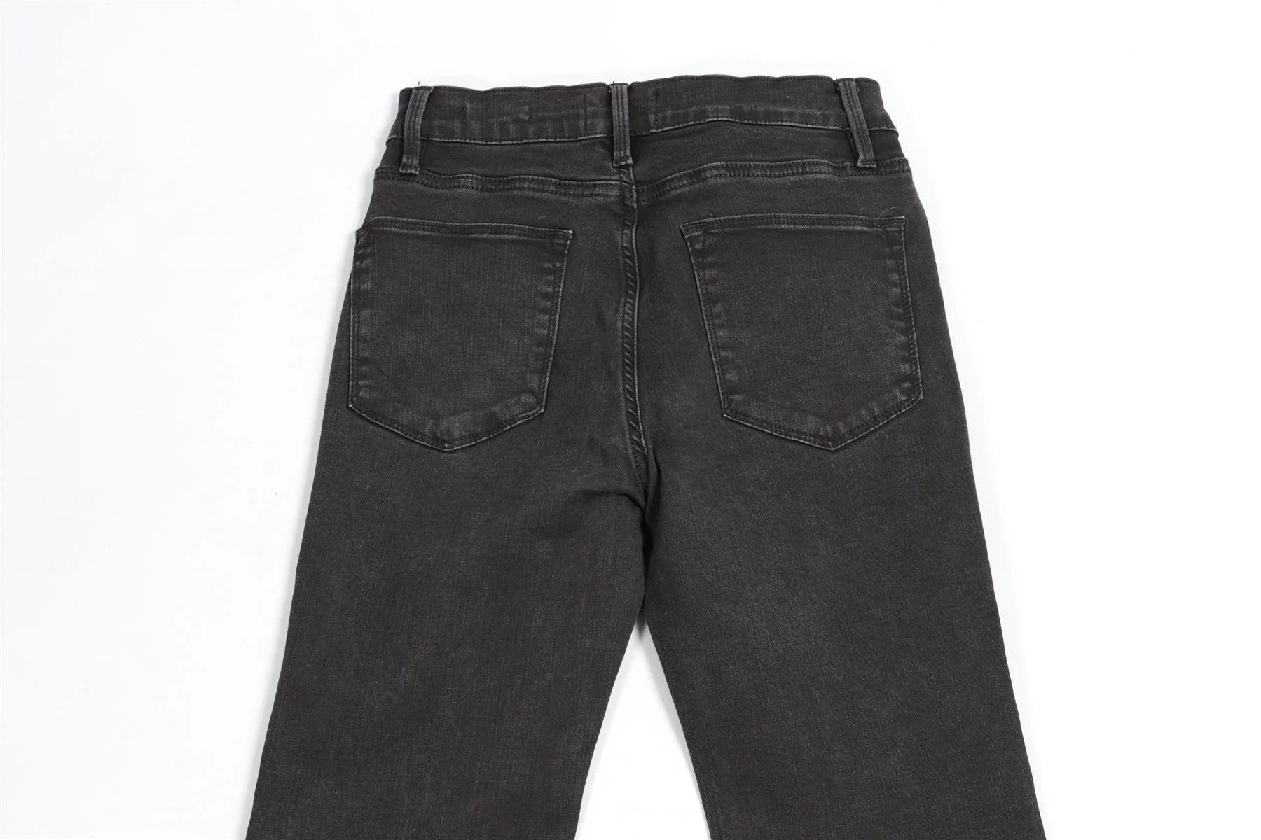 FRAME GREY HIGH RISE FLARED JEANS W28 UK 10 - Image 5