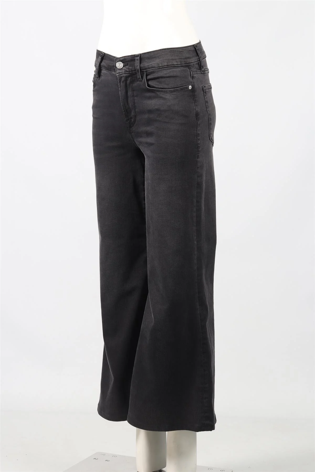 FRAME HIGH RISE WIDE LEG JEANS W 26 UK 8 - Image 3