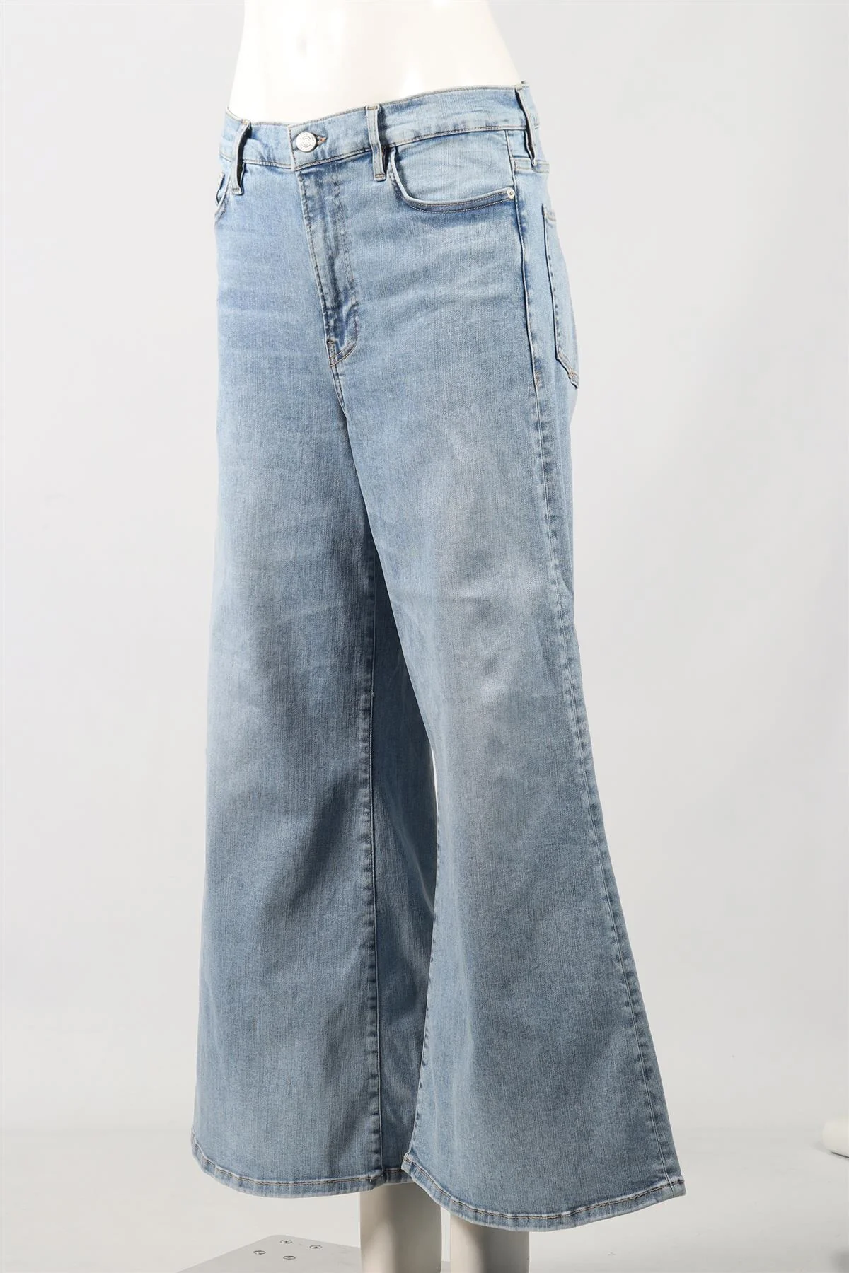 FRAME HIGH RISE WIDE LEG JEANS W30 UK 14 - Image 3