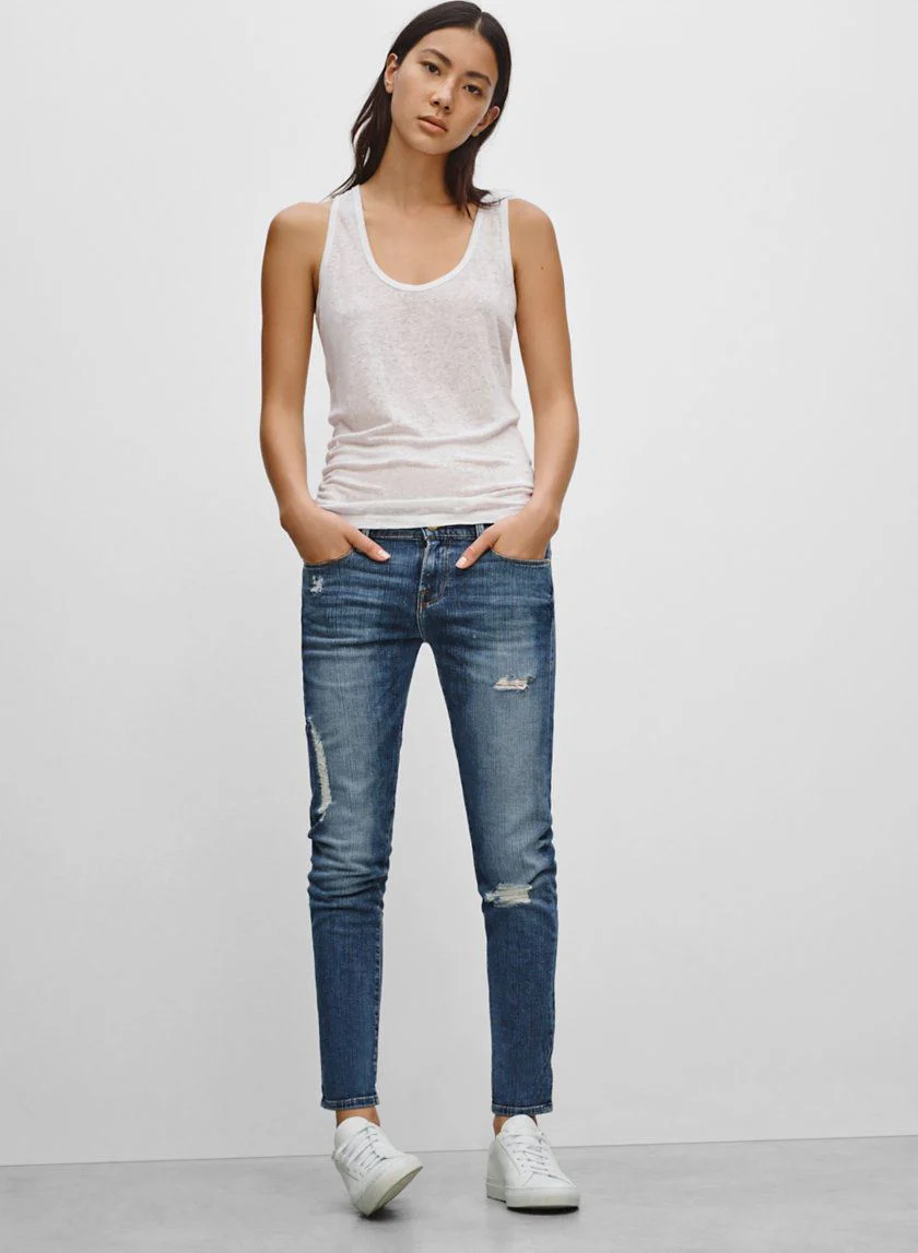 FRAME LE GARCON AMHERST JEANS W24 UK 6 - Image 10