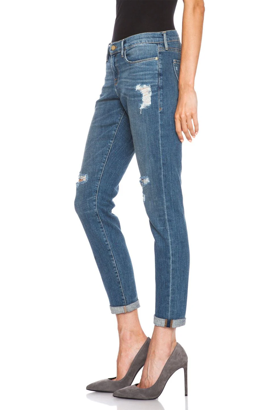 FRAME LE GARCON BROOKS JEANS W24 UK 6 - Image 11